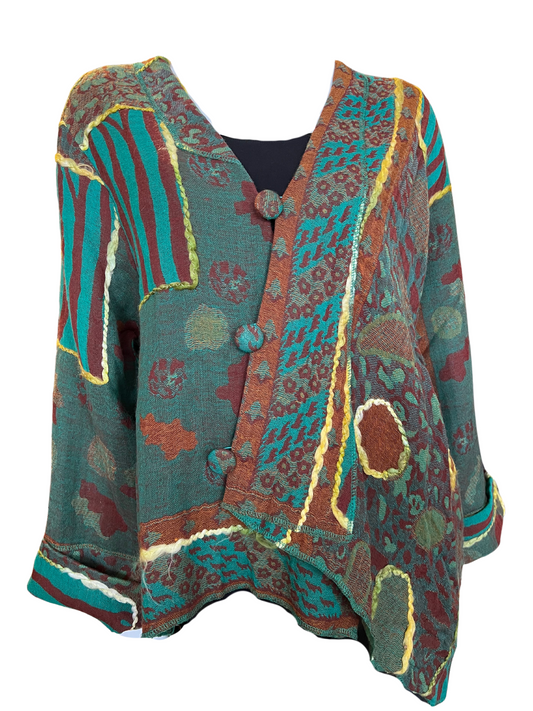 Baba Printed Cardigan