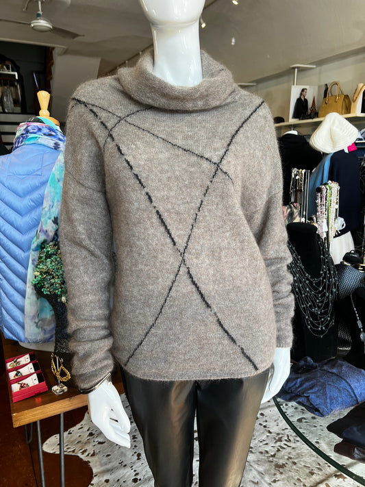 Sarah Pacini Cross Sweater