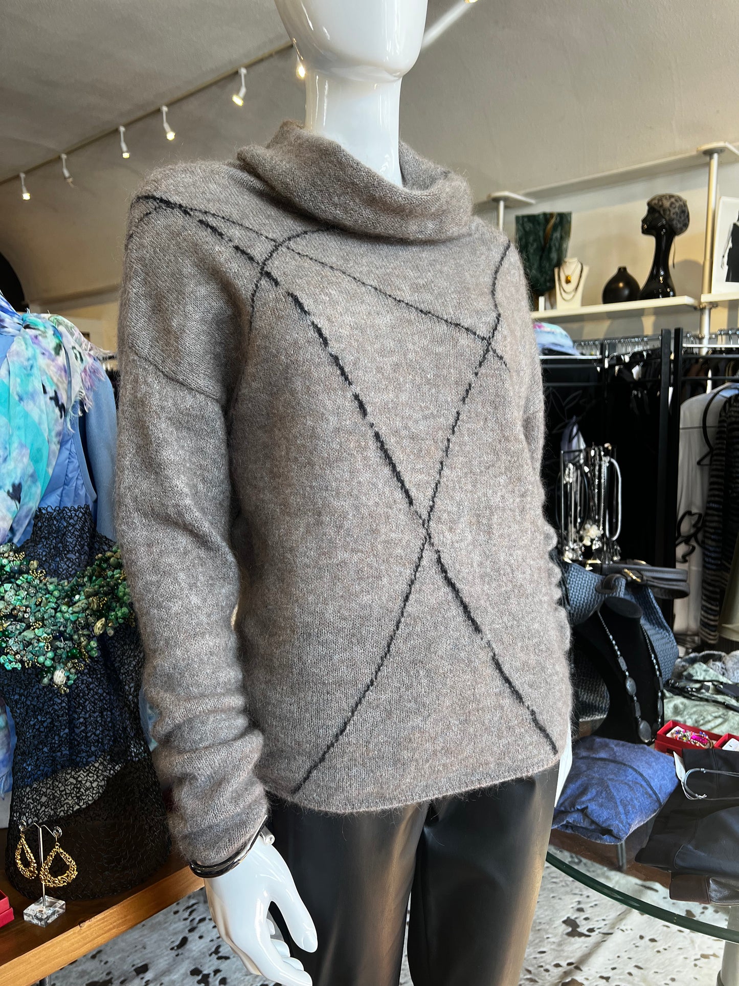 Sarah Pacini Cross Sweater