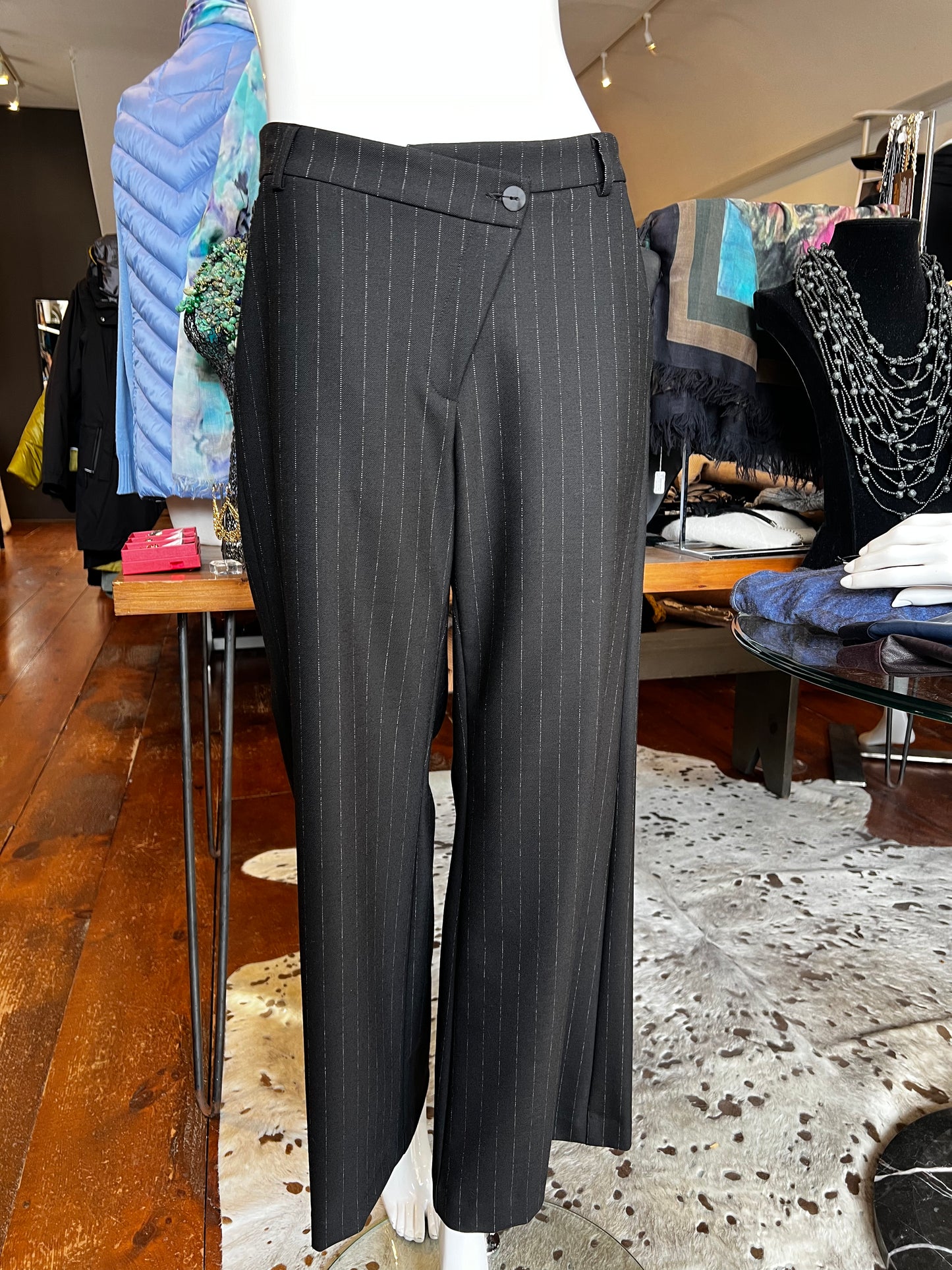 Sarah Pacini Pinstripe Pants