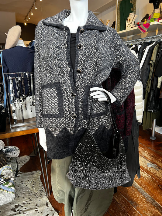 Grey Print Multi-Coat